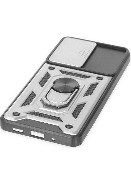 CPT83 Samsung Galaxy S20 Fe Kılıf Pars Lens Yüzüklü Silikon - Gümüş indirimleri