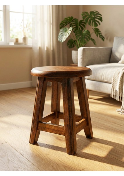 Ahşap Bar Taburesi 35 cm