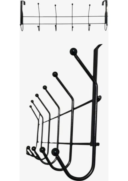 Lüx Metal Kapı Arkası Askılık 12 Kancalı Askılık Banyo Askı Duvar Askı Elbise Kıyafet Askısı fiyatları