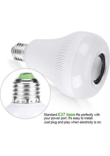 Kumandalı Bluetooth Hoparlör Ampul Ld-37 ( Lisinya )