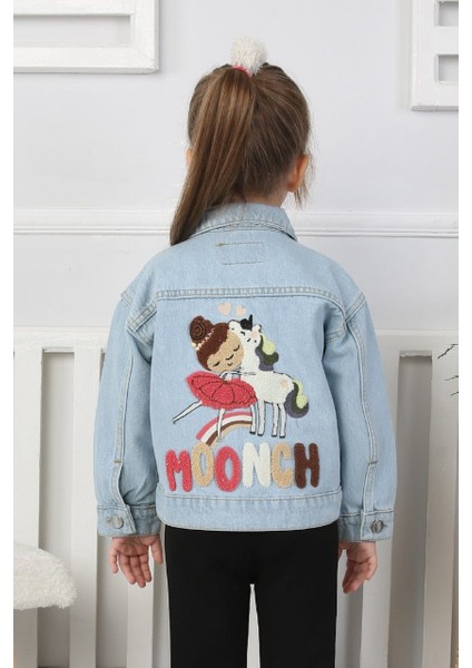 Kız Çocuk Moonch Desenli Kot Ceket fiyatları