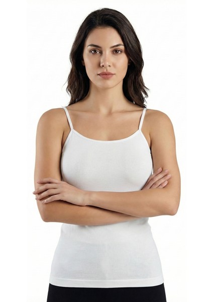 12'li Klasik Ribana Ip Askılı Kadın Atlet 20001