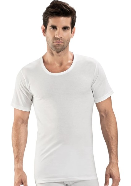 Altunkoza 12'li Paket Penye Erkek Bisiklet Yaka Atlet Beyaz 14204 fiyatları