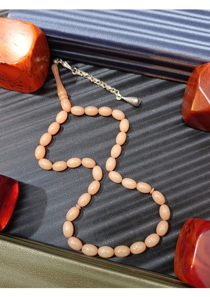 Sıkma Kehribar Tesbih Beyzi Kesim