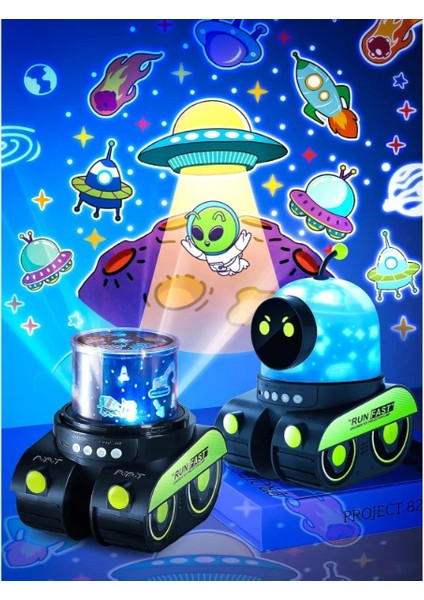 Robot Tasarımlı Projektör Gece Lambası ( Lisinya )