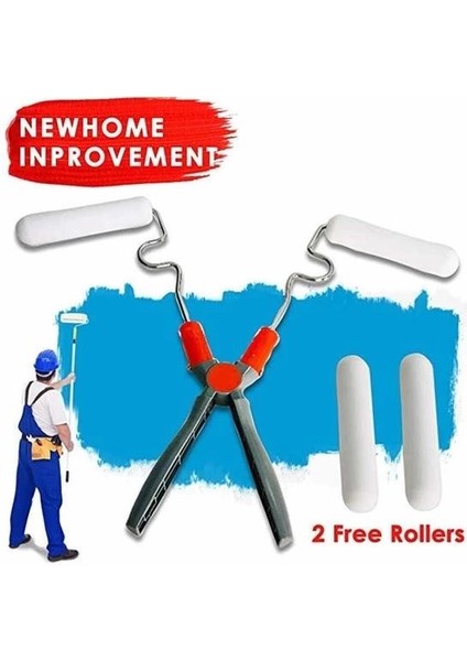 Nano Süngerli Damlatmaz Mobilya ve Duvar Boyama Rulosu Hem Köşe Hem Düz Zemin ( Lisinya )