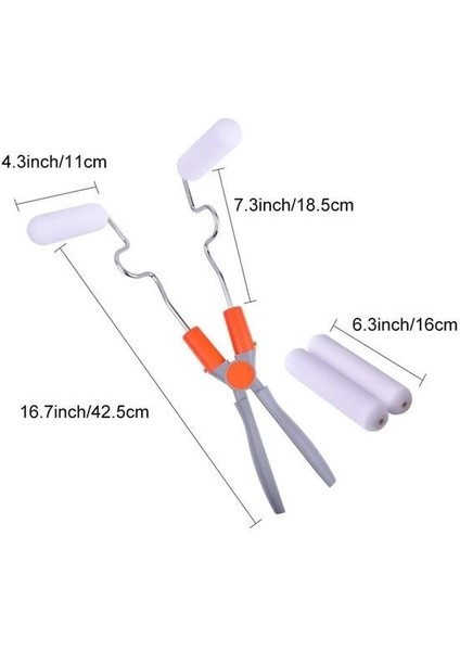 Nano Süngerli Damlatmaz Mobilya ve Duvar Boyama Rulosu Hem Köşe Hem Düz Zemin ( Lisinya )