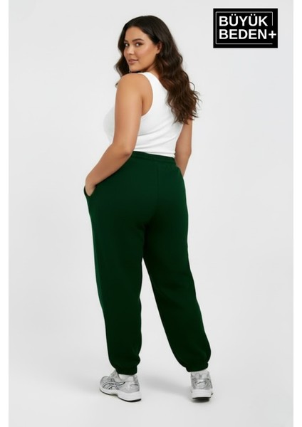 Kadın Büyük Beden Brooklyn Baskılı Paça Lastikli Jogger Ince Eşofman Altı SPR26BEAK951-2 fiyatları