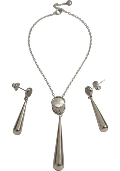 Çekmeceli Kutuda 925 Ayar Gümüş Sallantı Set Kadın fırsatları