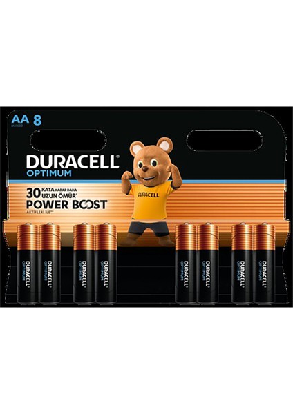 Optimum Powerboost Aa Kalem Pil 8'li 4 Adet