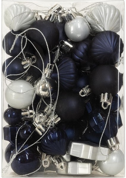 50 Adet Lüx Yılbaşı Ağacı Süsü Set Ağacı Süslemeleri Topları Topu Parti Asılı Top Yılbaşı Süsleri 2-3-4-5 cm