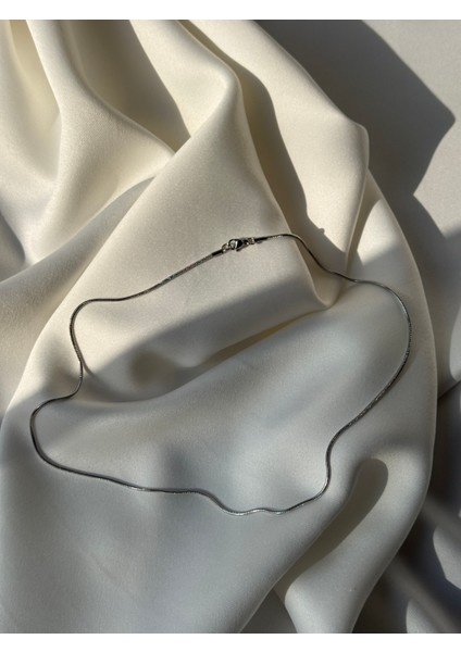 Çelik Kolye Silver Renk