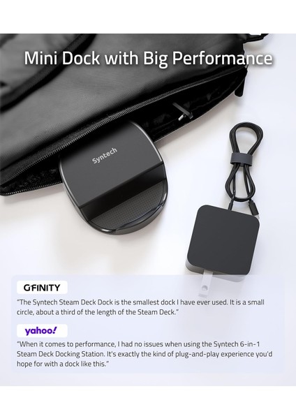 Mini Dock – Steam Deck / Steam Deck OLED / Rog Ally Uyumlu 6’sı 1 Arada Docking Station | HDMI 2.0 4K@60Hz, Gigabit Ethernet, 3× USB 3.0, Pd Şarj Destekli Yuvarlak Mini Dock fırsatları