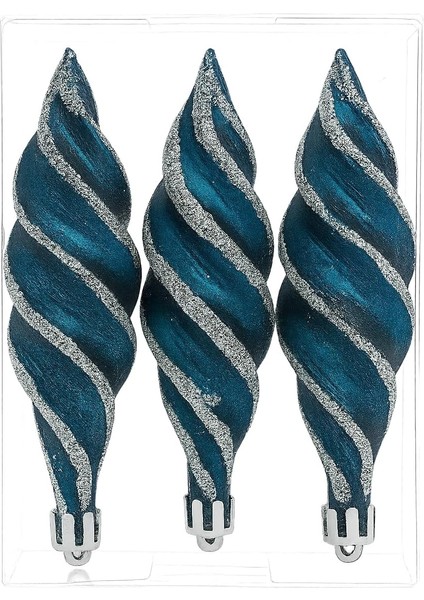 3 Adet Lüx Yılbaşı Ağacı Süsü Set Ağacı Süslemeleri Topları Topu Parti Asılı Top Yılbaşı Süsleri 2