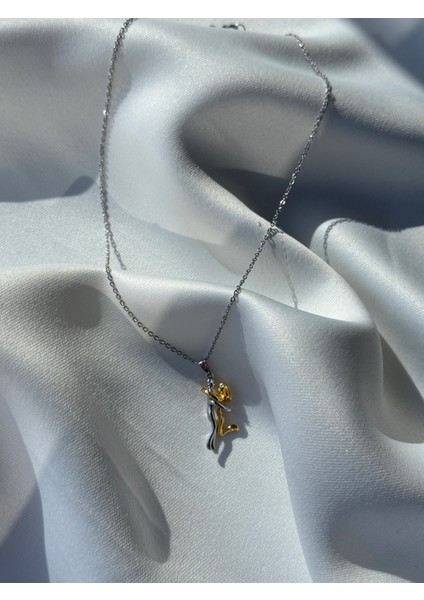 Çelik Sevgili Sarılan Kolye 45CM fiyatları