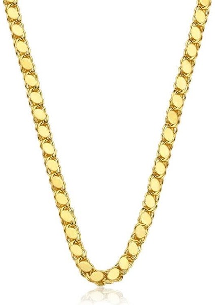 Gümüş Gold Pullu Arpa Zincir