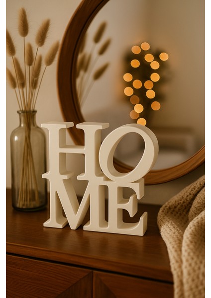 Home Yazılı Dekoratif Ev Aksesuarı – Modern Masa Üstü Dekor fiyatları