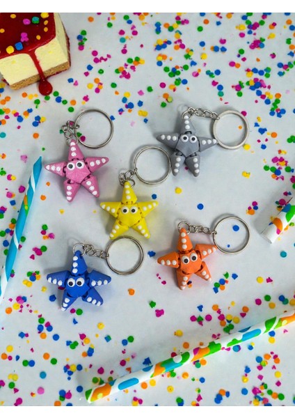 5’li Renkli Denizyıldızı Anahtarlık Seti – 3D Baskı Dayanıklı Anahtarlık – Sevimli Figür Anahtarlık Hediyelik fiyatları