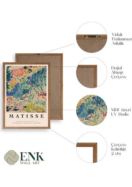 Matisse Ahşap Çerçeveli Tablo fırsatları