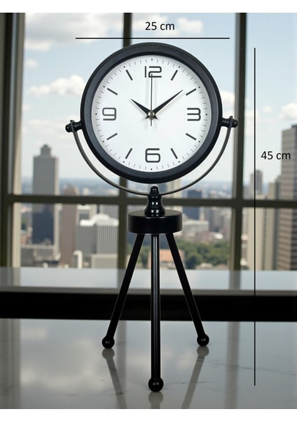 Zentime Siyah Zarif Üç Ayaklı Masa Saati indirimleri