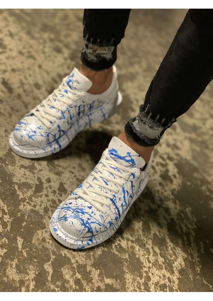 CH254 - Cbt Pittura Erkek Ayakkabı 416 Mavı Püskürtme modelleri