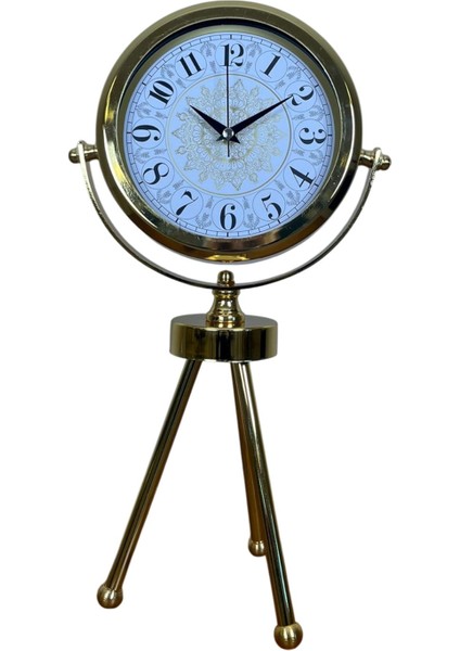 Zentime Gold Lüks Üç Ayaklı Masa Saati fiyatları