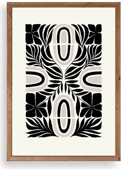 Soyut Ahşap Çerçeveli Tablo