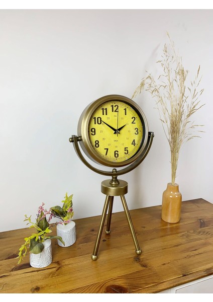 Zentime Eskitme Vintage Üç Ayaklı Masa Saati modelleri