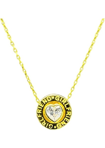 925 Ayar Gümüş Kalp Taşlı Çharm Kolye Kadın fiyatları