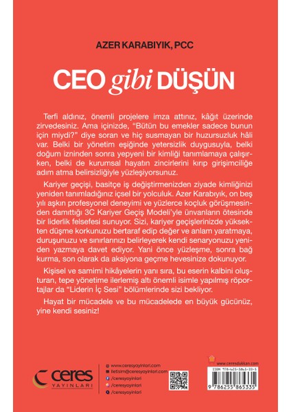 Ceo Gibi Düşün Azer Karabıyık Kariyer Modeliyle Hayatına Yön Ver fiyatları