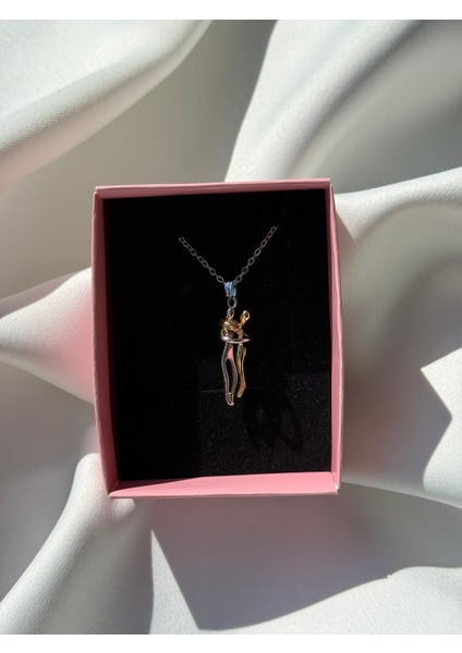 Couple Sevgili Çift Çelik Kolye 45CM