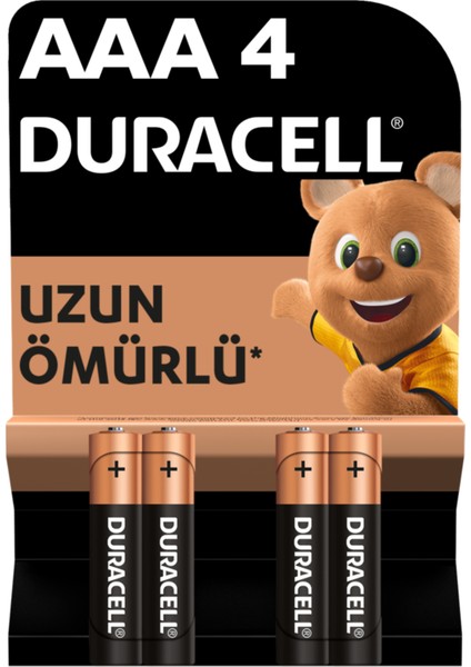 Alkalin Aaa Ince Kalem Pil, 1,5V (LR03 / MN2400), 4 Lü Paket 4 Adet