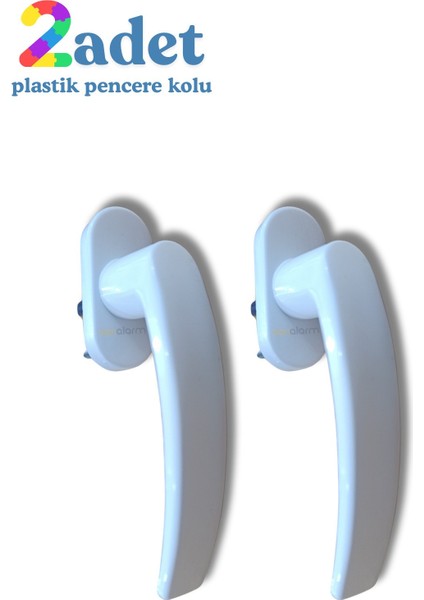 Beyaz Plastik ( Pimapen ) Pencere Kolu - 2 Adet