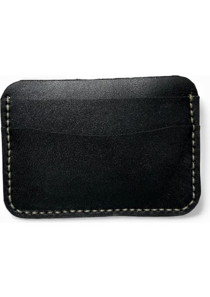 Simona El Yapımı Hakiki Gerçek Deri Taba Renk Kart Cüzdanı