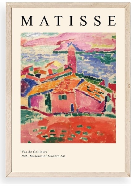 Henri Matisse Ahşap Çerçeveli Tablo