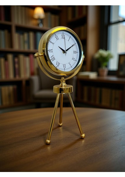 Zentime Gold Lüks Üç Ayaklı Masa Saati modelleri