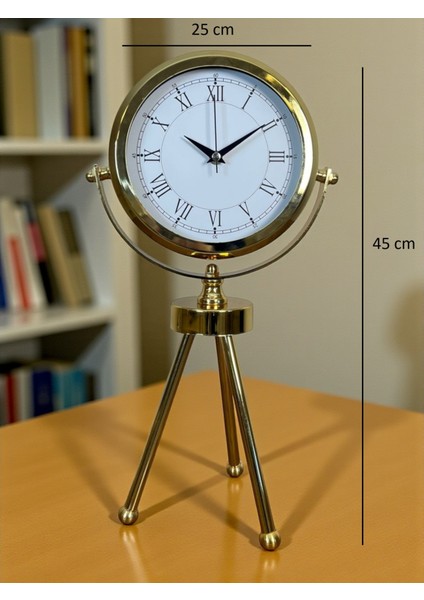 Zentime Gold Lüks Üç Ayaklı Masa Saati indirimleri