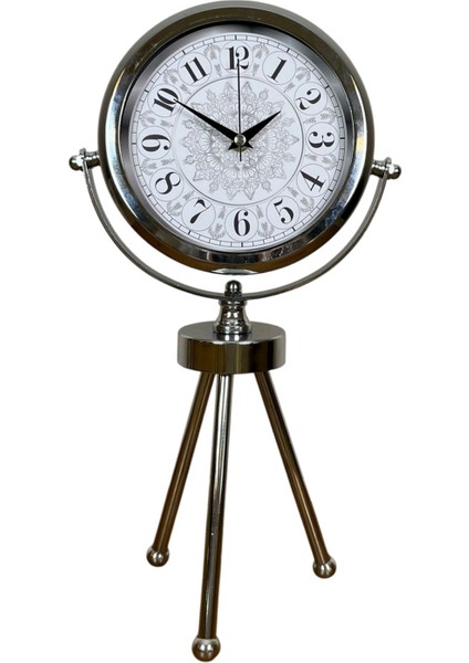 Zentime Krom Şık Üç Ayaklı Masa Saati fiyatları