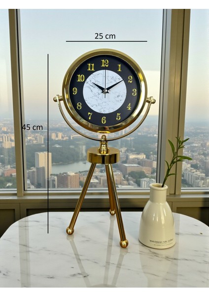 Zentime Gold Lüks Üç Ayaklı Masa Saati indirimleri
