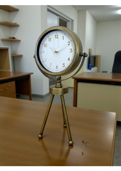 Zentime Eskitme Vintage Üç Ayaklı Masa Saati fırsatları