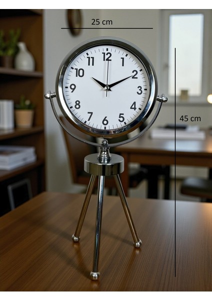 Zentime Krom Şık Üç Ayaklı Masa Saati indirimleri