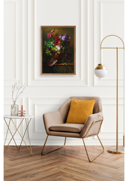 Çiçekler Ahşap Çerçeveli Tablo fiyatları