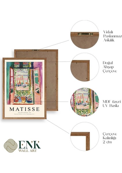 Matisse Ahşap Çerçeveli Tablo fırsatları