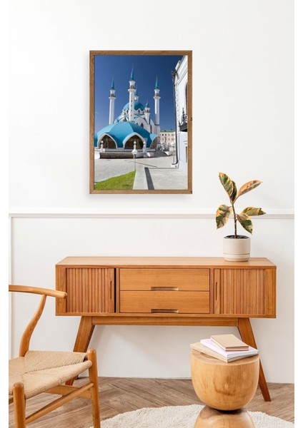 Kabe Camii Ahşap Çerçeveli Tablo fiyatları