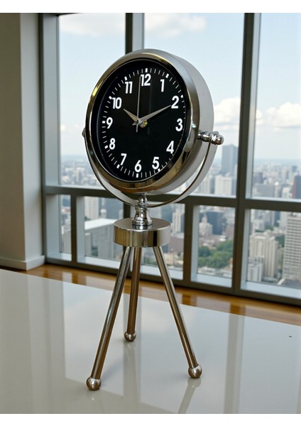 Zentime Krom Şık Üç Ayaklı Masa Saati fırsatları