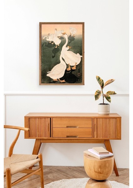 Kuğular Ahşap Çerçeveli Tablo fiyatları