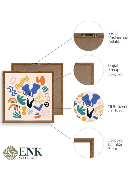 Illüstrasyon Ahşap Çerçeveli Tablo fırsatları