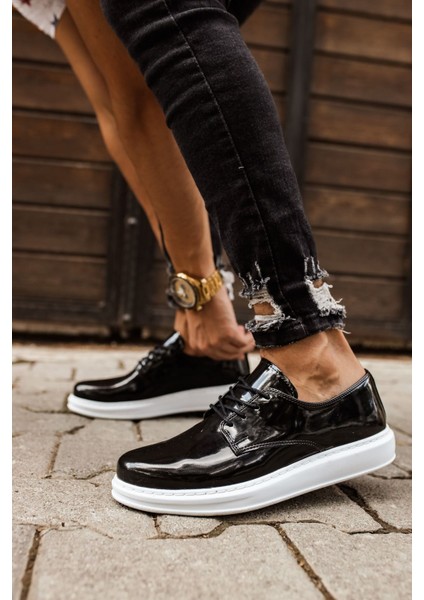 CH003 - Rbt Pelle Verniciata Classica Erkek Ayakkabı Sıyah