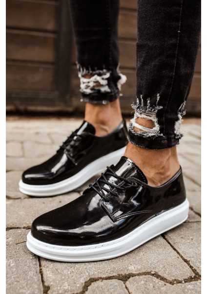 CH003 - Rbt Pelle Verniciata Classica Erkek Ayakkabı Sıyah fiyatları