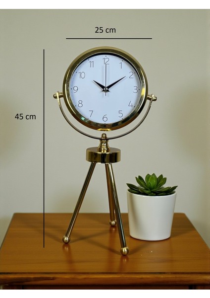 Zentime Gold Lüks Üç Ayaklı Masa Saati indirimleri